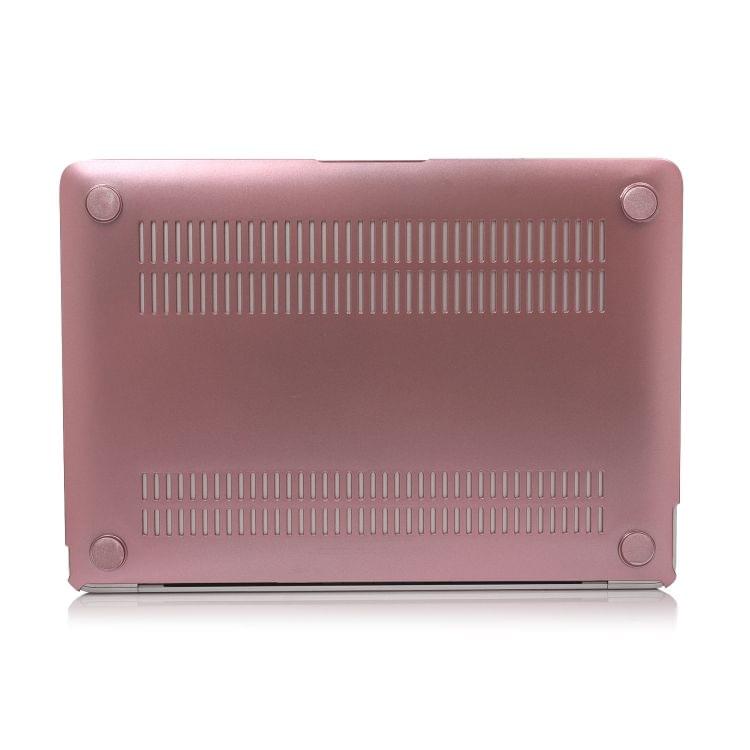 Laptop Metal Style Protective Case for MacBook Air 13.3 inch A1932 (2018)(Rose Gold)