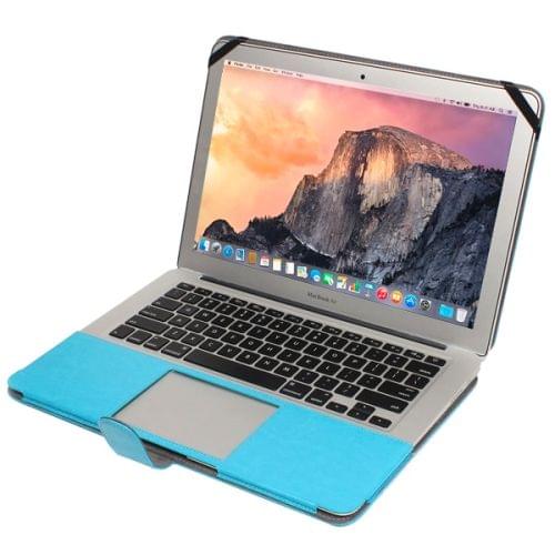 Notebook Leather Case with Snap Fastener for 13.3 inch MacBook Air(Blue)
