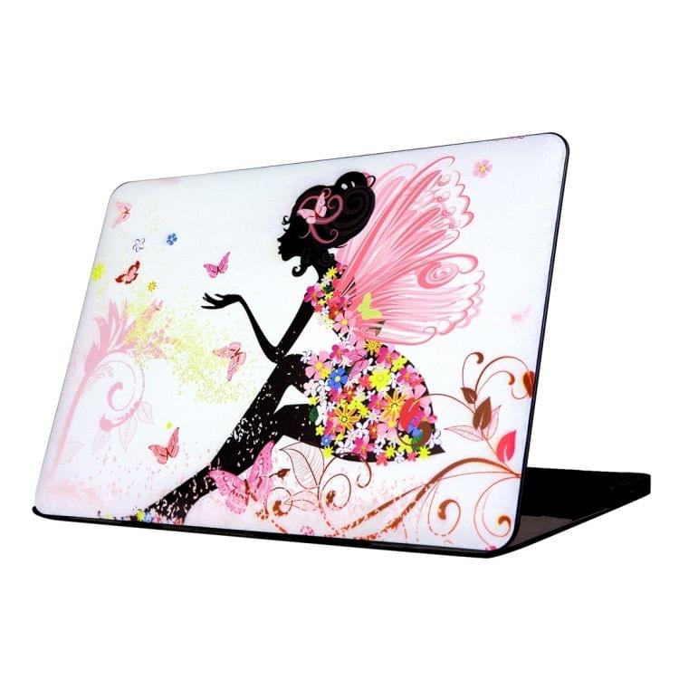 For Macbook Air 11.6 inch (2011 - 2013) A1370 & A1465 / MD711 / MC968 / MC969 / MD712 / MD224 Butterfly Fairy Pattern Laptop Water Decals PC Protective Case