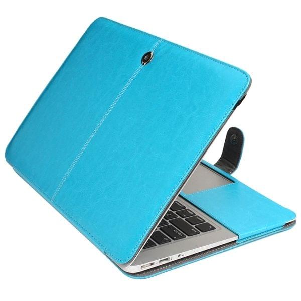 Notebook Leather Case with Snap Fastener for 11.6 inch MacBook Air(Blue)