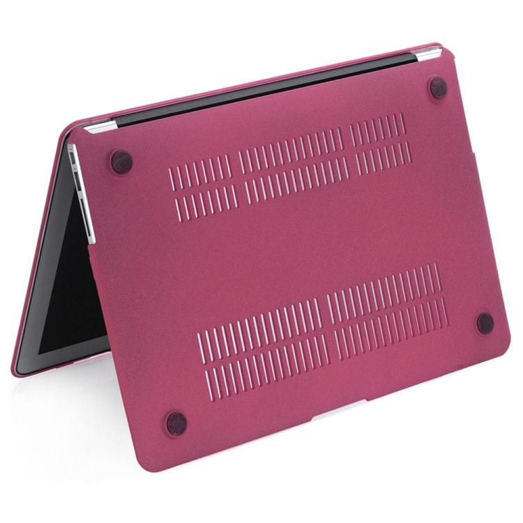 Quicksand Laptop Plastic Protective Case for Macbook Retina 13.3 inch A1502 / A1425 (Wine Red)
