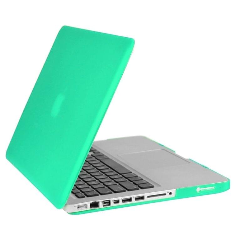 ENKAY for Macbook Pro 13.3 inch (US Version) / A1278 Hat-Prince 3 in 1 Frosted Hard Shell Plastic Protective Case with Keyboard Guard & Port Dust Plug(Green)