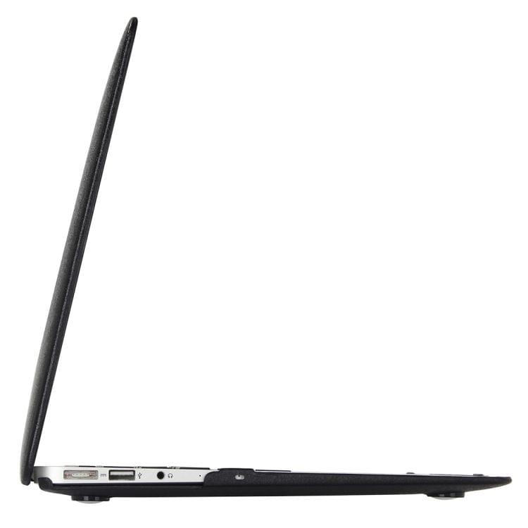 For Macbook Pro 13.3 inch Silk Texture Apple Laptop PC Protective Case(Black)