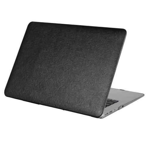 For Macbook Pro 13.3 inch Silk Texture Apple Laptop PC Protective Case(Black)