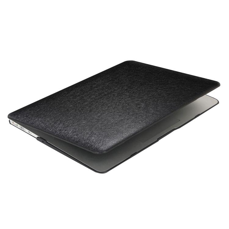 For Macbook Pro 13.3 inch Silk Texture Apple Laptop PC Protective Case(Black)