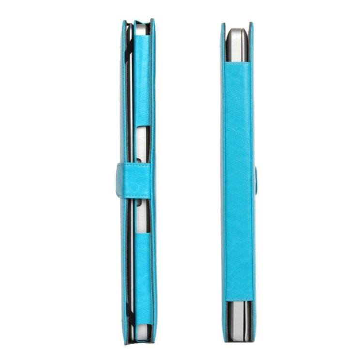 For 2016 New Macbook Pro 15.4 inch A1707 Laptop Crazy Horse Texture Horizontal Flip Leather Case(Blue)