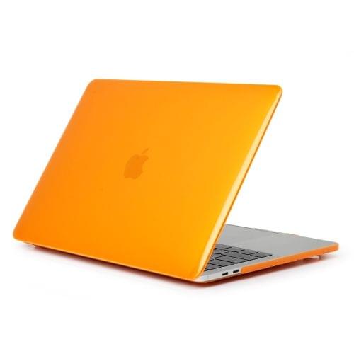 Laptop Crystal Style PC Protective Case for MacBook Pro 13.3 inch A1989 (2018) (Orange)