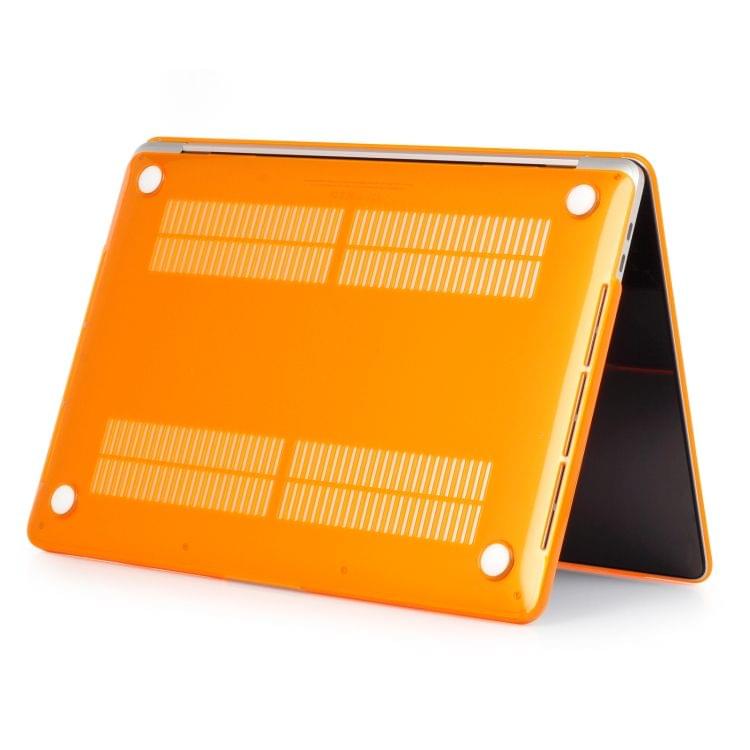 Laptop Crystal Style PC Protective Case for MacBook Pro 13.3 inch A1989 (2018) (Orange)