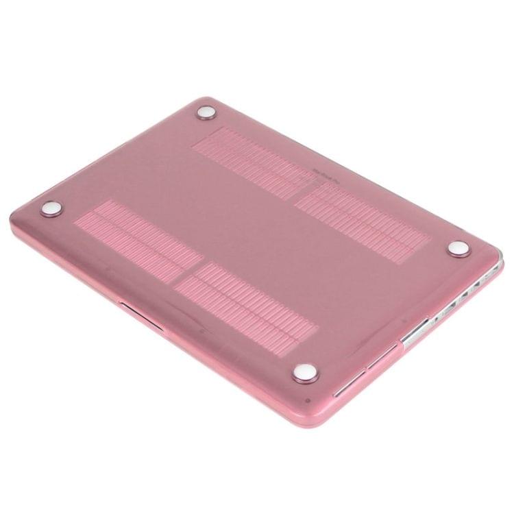 ENKAY for Macbook Pro Retina 15.4 inch (US Version) / A1398 Hat-Prince 3 in 1 Crystal Hard Shell Plastic Protective Case with Keyboard Guard & Port Dust Plug(Pink)