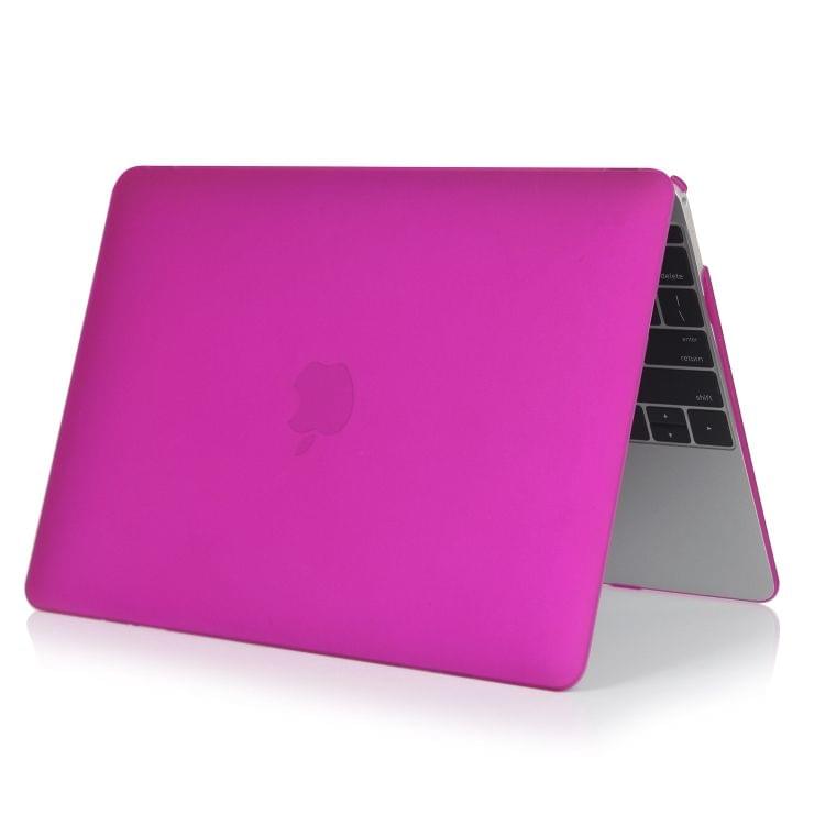 Laptop Matte Style Protective Case for MacBook Air 13.3 inch A1932 (2018)(Dark Purple)