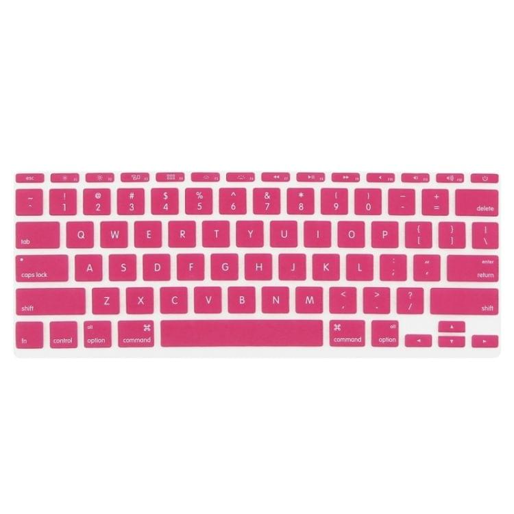ENKAY for MacBook Air 11.6 inch (US Version) / A1370 / A1465 4 in 1 Crystal Hard Shell Plastic Protective Case with Screen Protector & Keyboard Guard & Anti-dust Plugs(Pink)