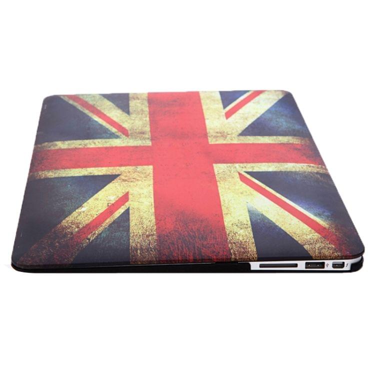 Retro UK Flag Pattern Frosted Hard Plastic Protective Case for Macbook Air 13.3 inch