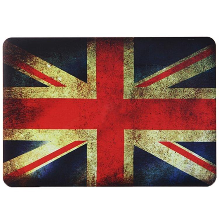 Retro UK Flag Pattern Frosted Hard Plastic Protective Case for Macbook Air 13.3 inch