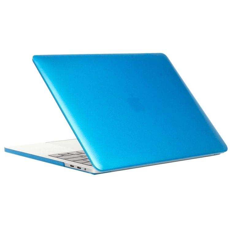 Laptop Metal Style Protective Case for MacBook Pro 13.3 inch A1989 (2018)(Blue)