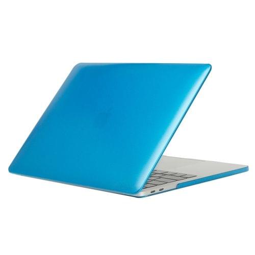 Laptop Metal Style Protective Case for MacBook Pro 13.3 inch A1989 (2018)(Blue)