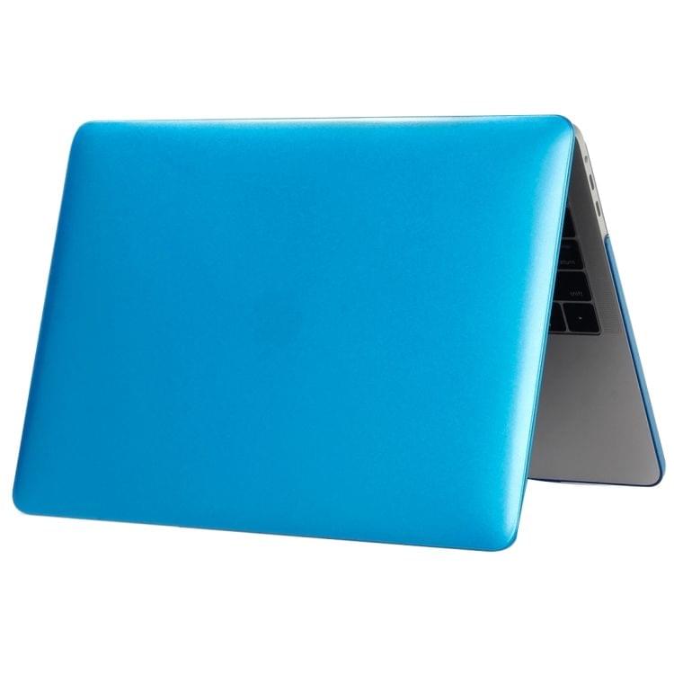 Laptop Metal Style Protective Case for MacBook Pro 13.3 inch A1989 (2018)(Blue)