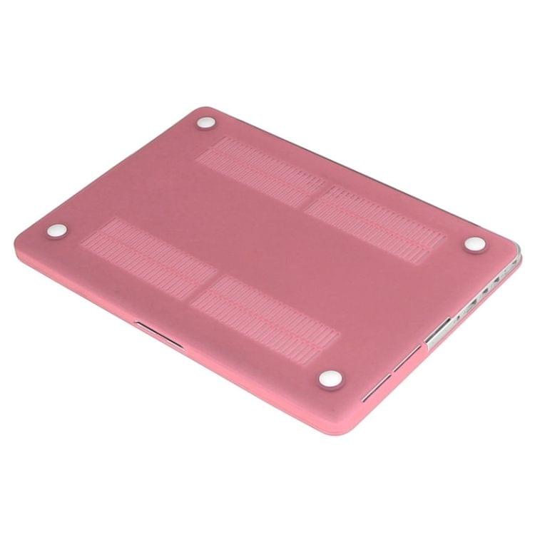 ENKAY for Macbook Pro Retina 15.4 inch (US Version) / A1398 Hat-Prince 3 in 1 Frosted Hard Shell Plastic Protective Case with Keyboard Guard & Port Dust Plug(Pink)