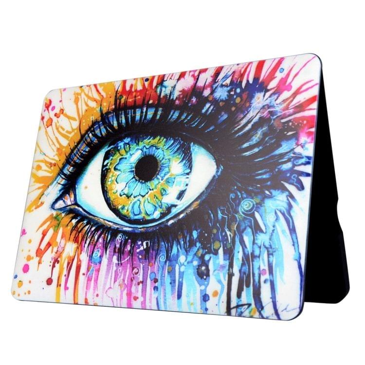 For Macbook Air 11.6 inch (2011 - 2013) A1370 & A1465 / MD711 / MC968 / MC969 / MD712 / MD224 Watercolor Eye Pattern Laptop Water Decals PC Protective Case