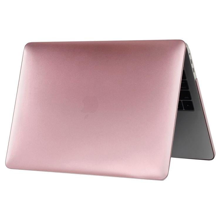Laptop Metal Style Protective Case for MacBook Pro 15.4 inch A1990 (2018) (Rose Gold)