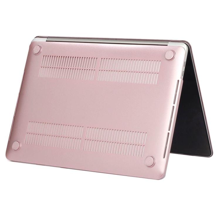 Laptop Metal Style Protective Case for MacBook Pro 15.4 inch A1990 (2018) (Rose Gold)