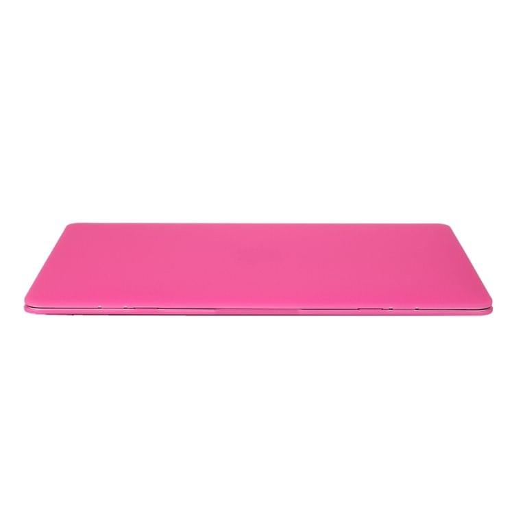 Colored Frosted Hard Plastic Protective Case for Macbook 12 inch(Pink)