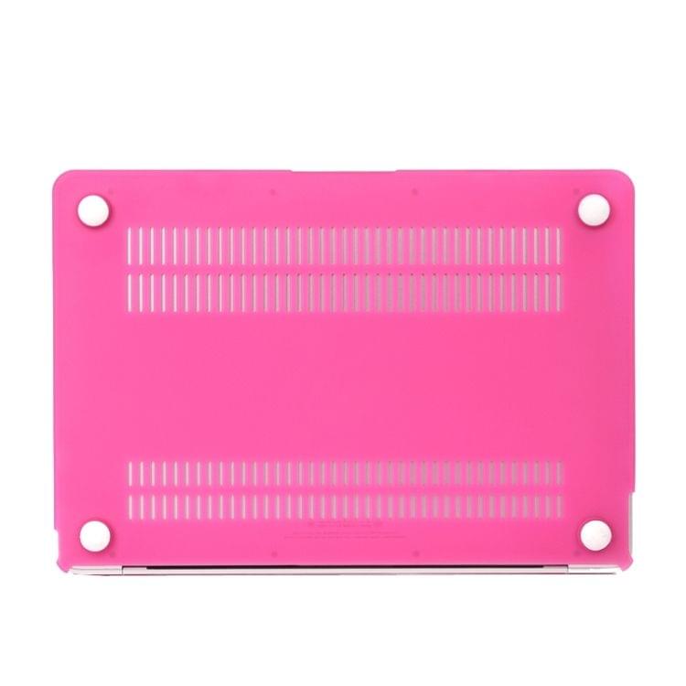 Colored Frosted Hard Plastic Protective Case for Macbook 12 inch(Pink)