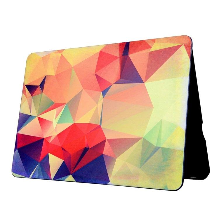 For Macbook Air 11.6 inch (2011 - 2013) A1370 & A1465 / MD711 / MC968 / MC969 / MD712 / MD224 Colorful Origami Pattern Laptop Water Decals PC Protective Case