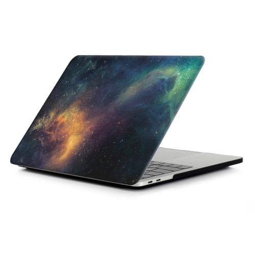 Green Starry Sky Pattern Laptop Water Decals PC Protective Case for MacBook Pro 13.3 inch A1989 (2018)