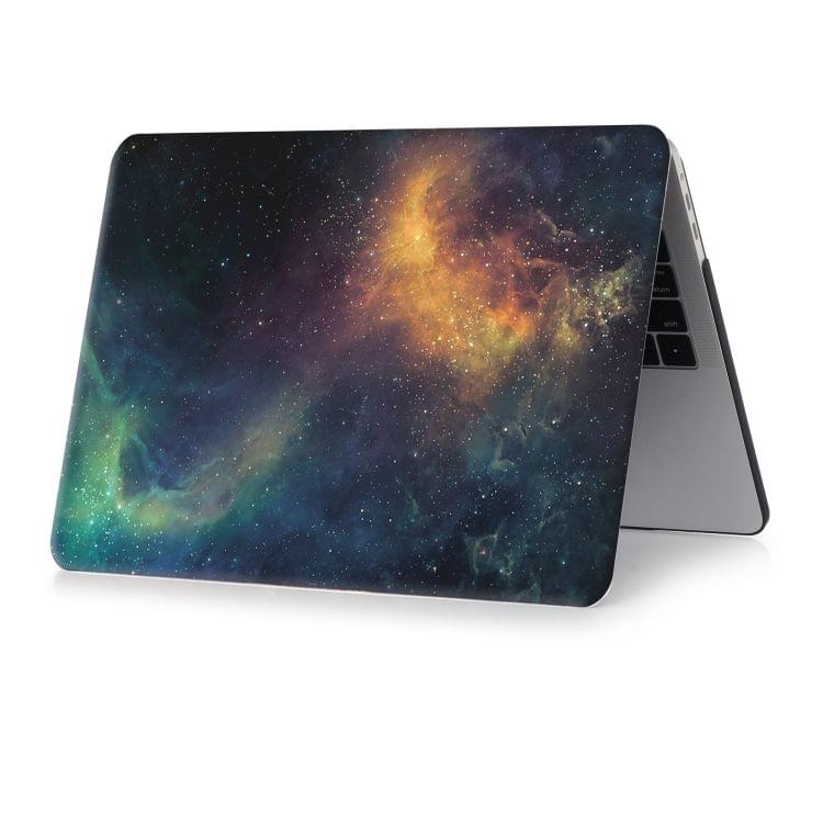 Green Starry Sky Pattern Laptop Water Decals PC Protective Case for MacBook Pro 13.3 inch A1989 (2018)