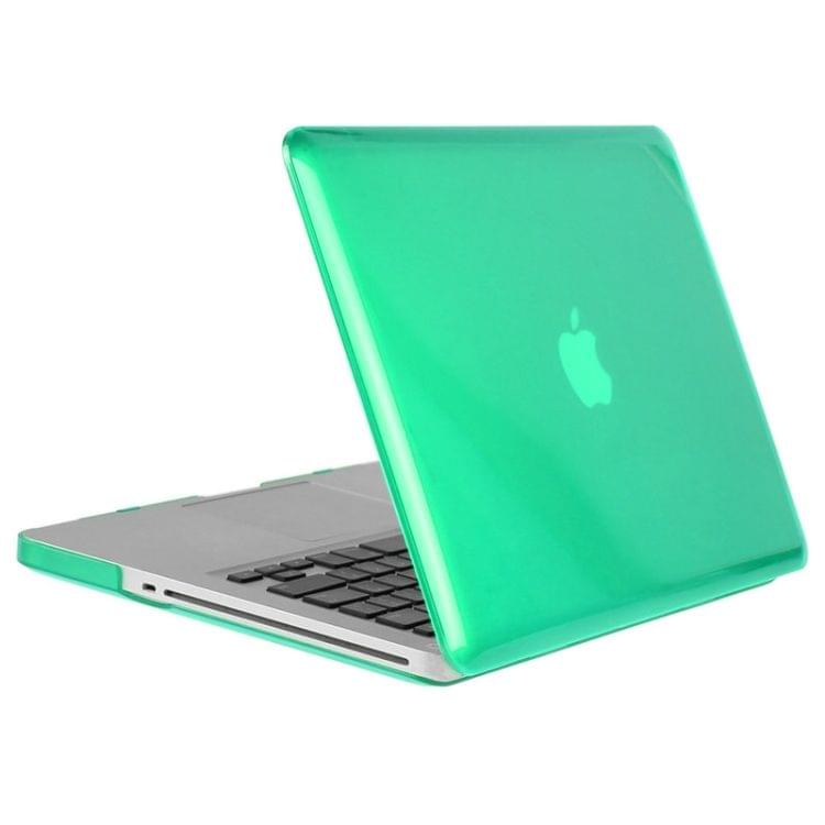 ENKAY for Macbook Pro 15.4 inch (US Version) / A1286 Hat-Prince 3 in 1 Crystal Hard Shell Plastic Protective Case with Keyboard Guard & Port Dust Plug(Green)