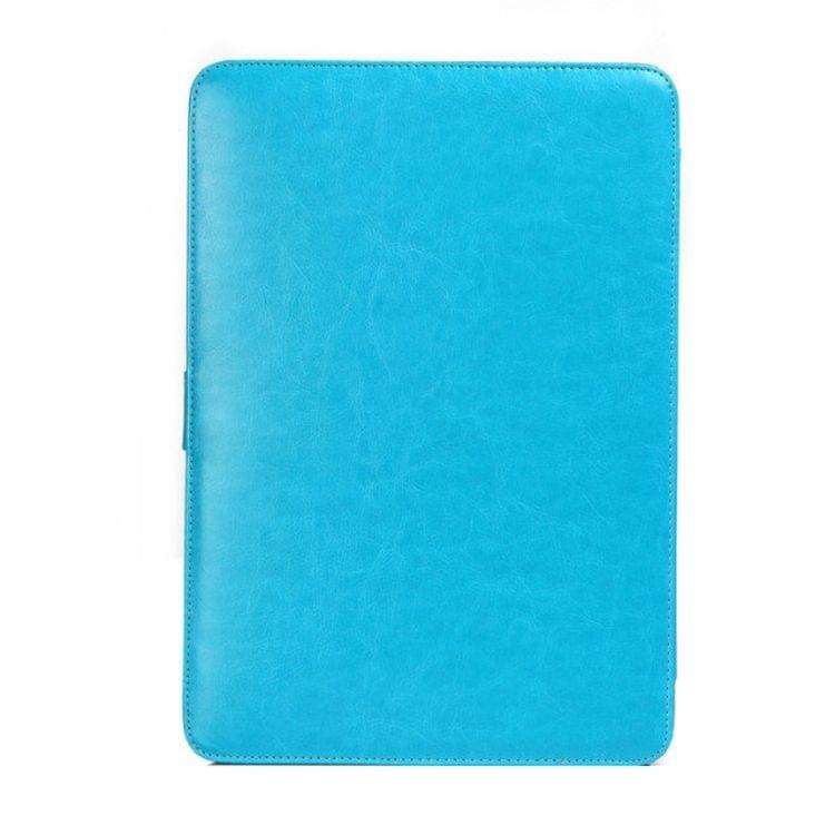 For Macbook Pro Retina 15.4 inch Laptop Crazy Horse Texture Horizontal Flip Leather Case(Blue)