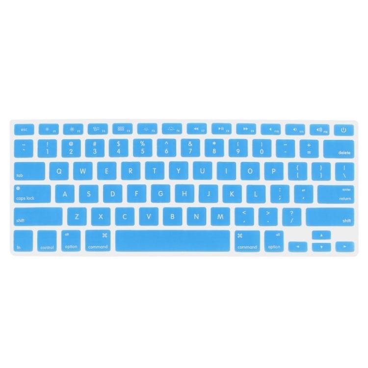ENKAY for MacBook Air 13.3 inch (US Version) / A1369 / A1466 4 in 1 Crystal Hard Shell Plastic Protective Case with Screen Protector & Keyboard Guard & Anti-dust Plugs(Blue)