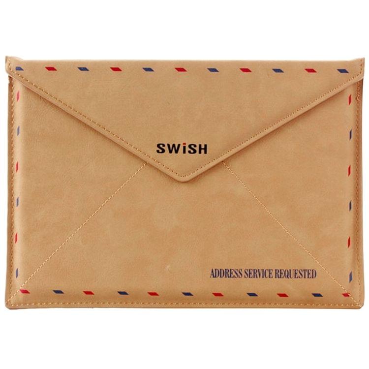 SWISH Universal Envelope Style Earth Stamp Leather Case for Macbook 11.6 / 12 inch, Size: 33.5 x 22 cm