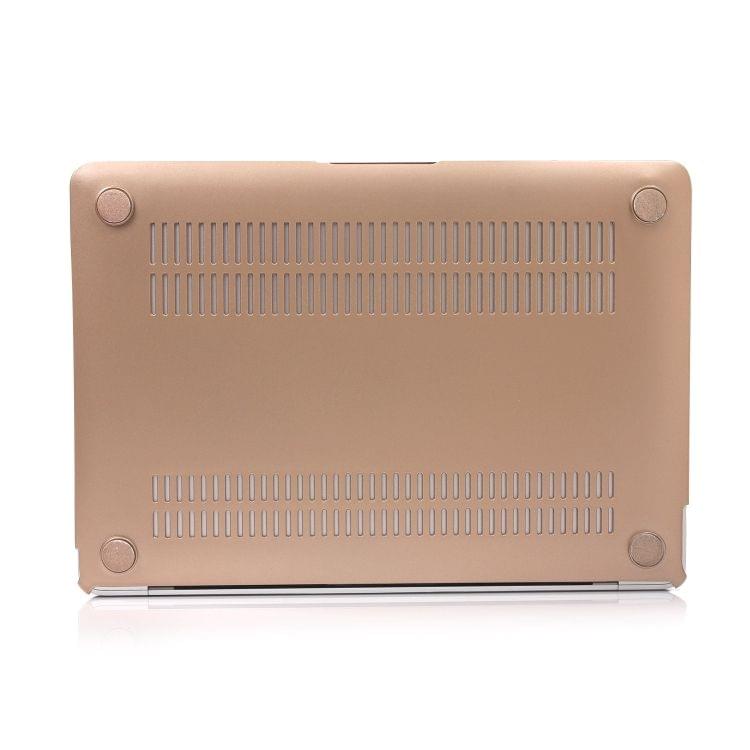 Laptop Metal Style Protective Case for MacBook Air 13.3 inch A1932 (2018)(Gold)