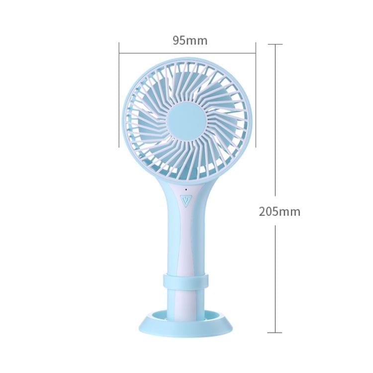 D6 Portable Mini USB Charging Handheld Small Fan with 3 Speed Control (Blue)