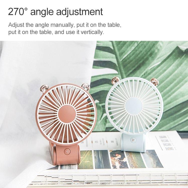 CYKE Portable Foldable Mini USB Charging Mute Electric Fan, with 3 Speed Control (Pink)