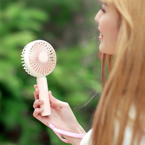 Mini DC 5V USB Rechargeable Aromatherapy Cooling Handheld Fan, 3 Speeds (Pink)