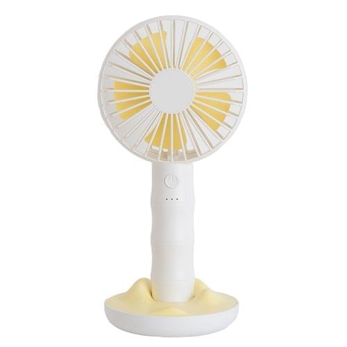 WT-F13 Bamboo Design 2000 mAh Mini Portable Fan with 3 Speed Control (White)
