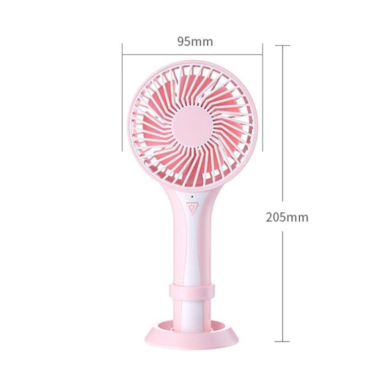 D6 Portable Mini USB Charging Handheld Small Fan with 3 Speed Control (Red)