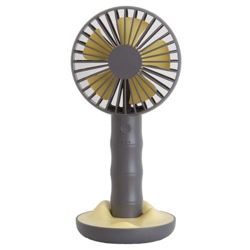 WT-F13 Bamboo Design 2000 mAh Mini Portable Fan with 3 Speed Control (Grey)