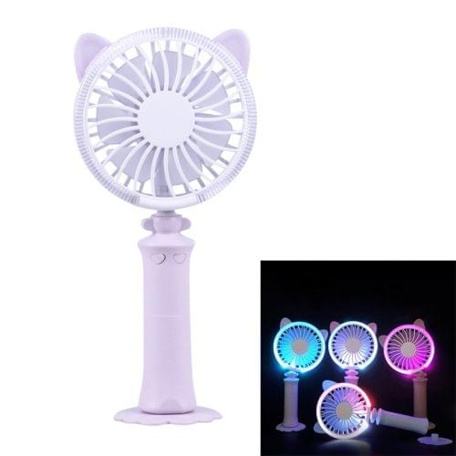 Sunshine Twisted Cat Night USB Fan With 180 Degree Rotation & Wind 2 Speeds (Purple)