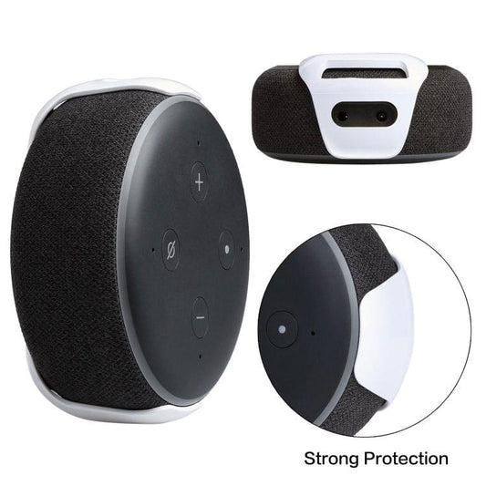 Wall Mount Hanger Holder Stand for Home Voice Assistants, Amazon Echo Dot 3rd Generation(White)