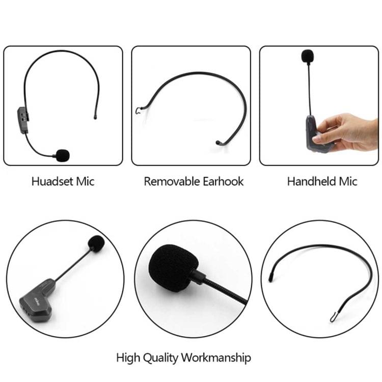 ASiNG WM01 2.4GHz Wireless Audio Transmission Electronic Pickup Microphone, Transmission Distance: 20-30m