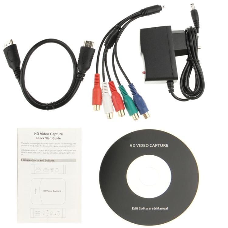 HDMI Game Capture 1080P HD Video Capture Recorder Box for XBOX One / 360 / PS3 / WII U with Professional Edit Software