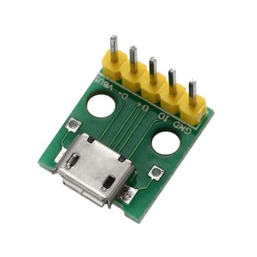 DIY Micro USB Interface to 2.54mm DIP 5P Adapter Module