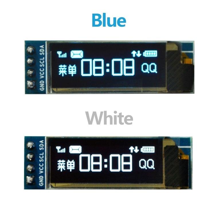 LDTR-WG0185 0.91 inch 128x32 IIC I2C Blue/White OLED LCD Display DIY Module DC3.3V 5V for PIC Arduino
