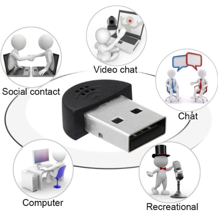 USB Mini Multimedia Recording Voice Microphone