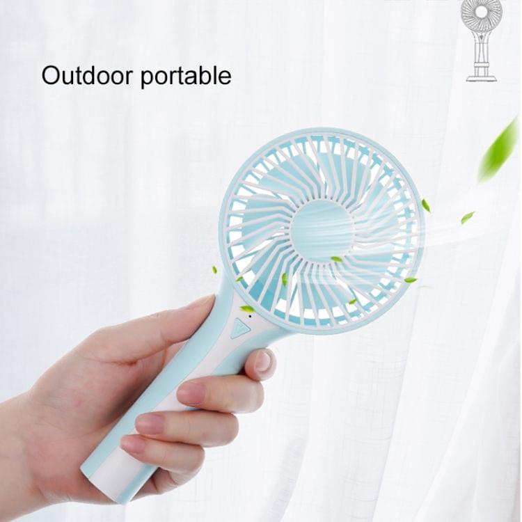 D6 Portable Mini USB Charging Handheld Small Fan with 3 Speed Control (Dark Blue)