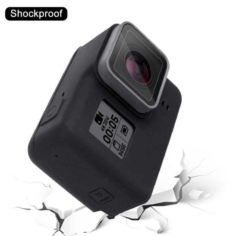 Silicone Protective Case with Lens Cover for GoPro HERO7 Black /7 White / 7 Silver /6 /5(Black)