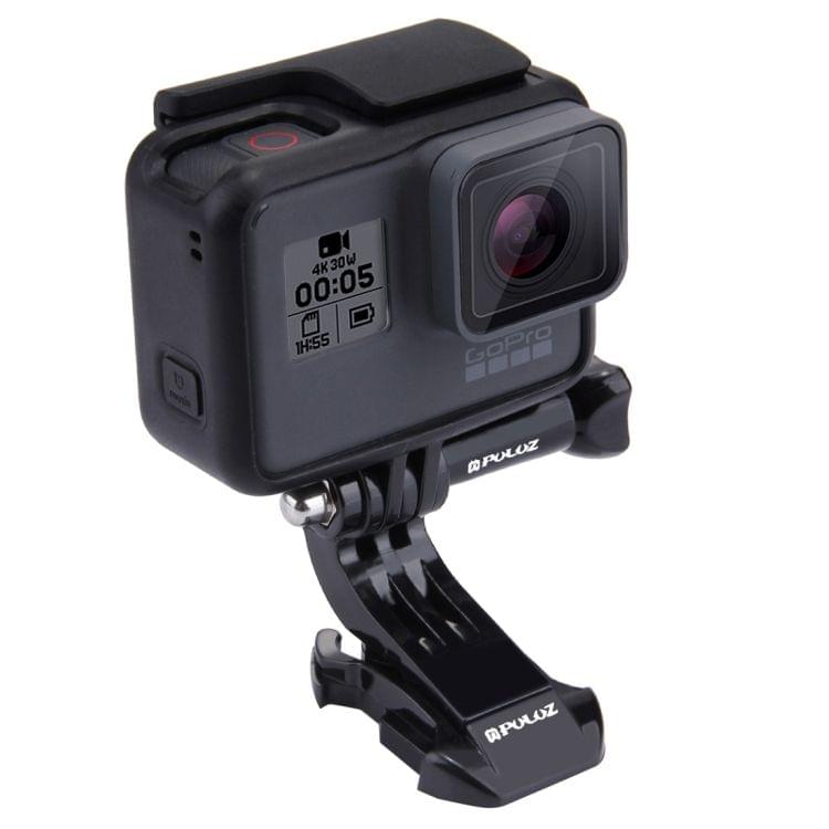 2 PCS PULUZ Black Vertical Surface J-Hook Buckle Mount Set for GoPro  NEW HERO /HERO6   /5 /5 Session /4 Session /4 /3+ /3 /2 /1, Xiaoyi and Other Action Cameras(Black)